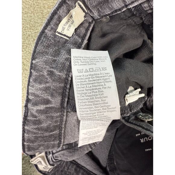 Madewell Womens Dark Gray The Curvy Perfect Vintage Jean Size 24P B641 - Picture 9 of 14